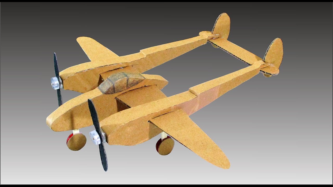 cardboard airplane model